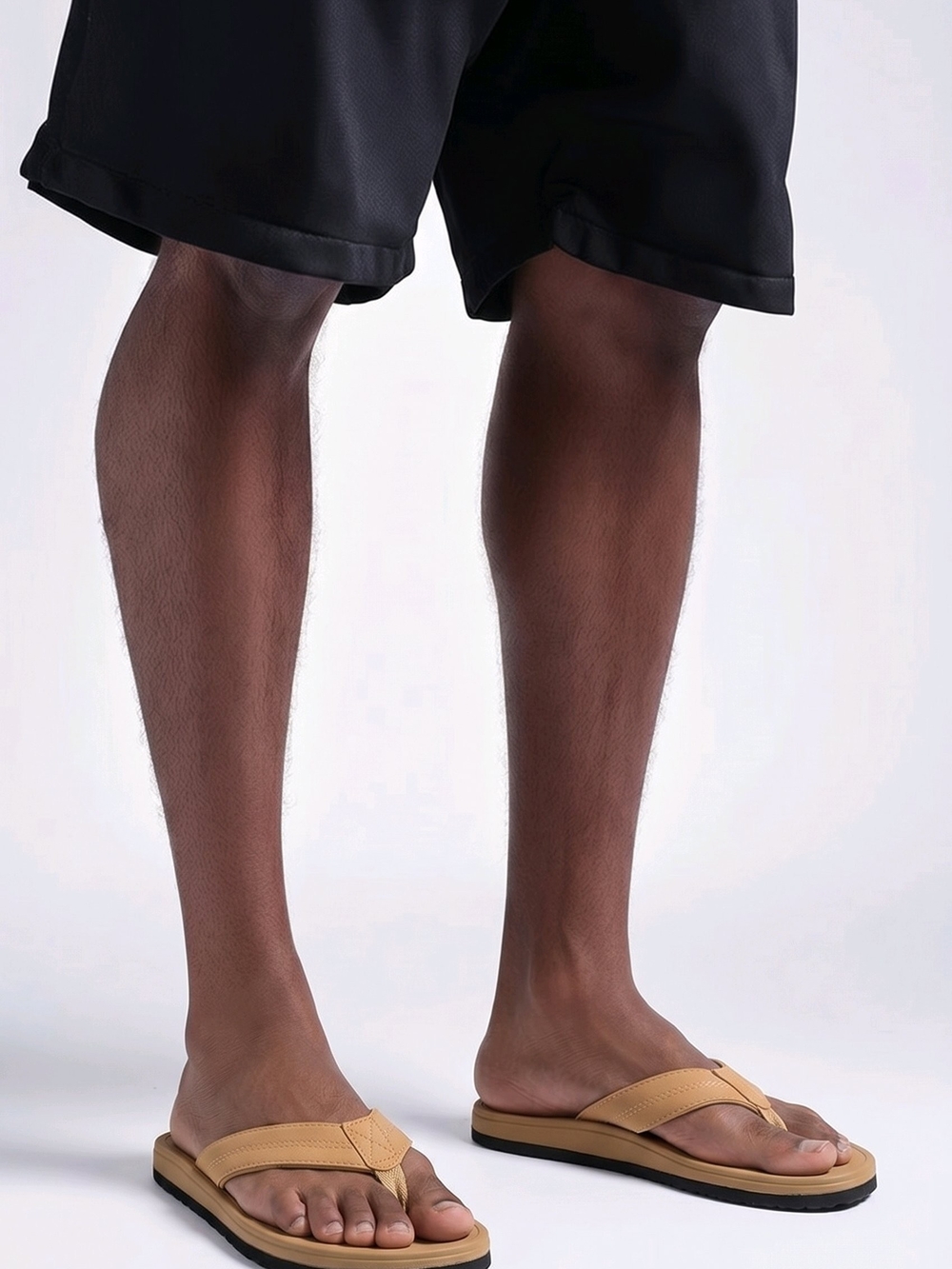Men’s Tan Comfort Flip Flop Sandals Size 9-10